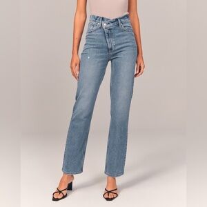Abercrombie & Fitch 90s straight leg ultra high rise jeans